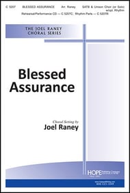 Blessed Assurance SATB/Unison choral sheet music cover Thumbnail